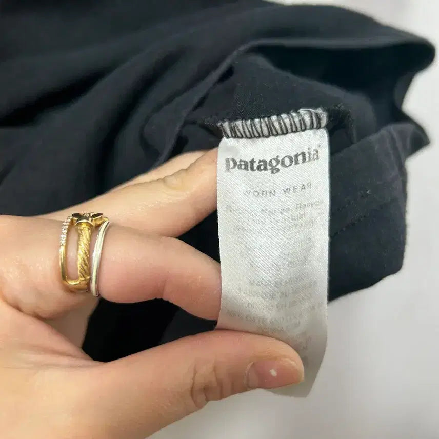 [BUNJANG] Patagonia Pocket T-Shirt Black S / 파타고니아 포켓 반팔 티셔츠 블랙 S
