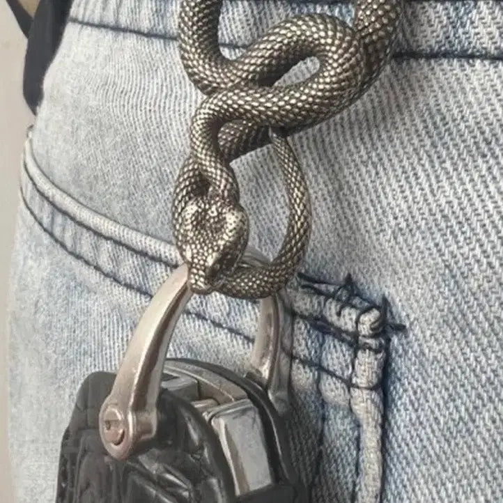 [BUNJANG] Snake Design Keychain / 뱀 디자인 키링 열쇠고리