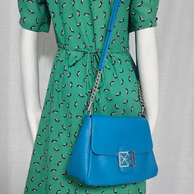 [BUNJANG] Button Detail Lined Dress / 단추 안감 색 이쁜 원피스....반품 45 길이 115