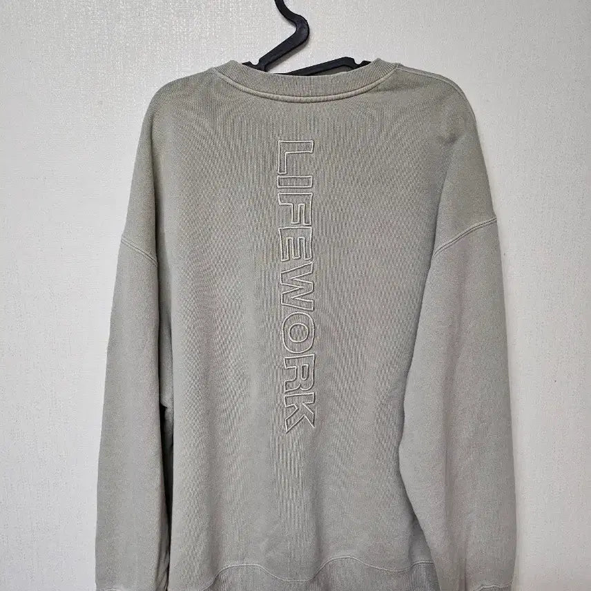 [BUNJANG] Life Work Dog Pocket Sweatshirt L / 라이프워크 강아지 포켓 맨투맨 티셔츠 L