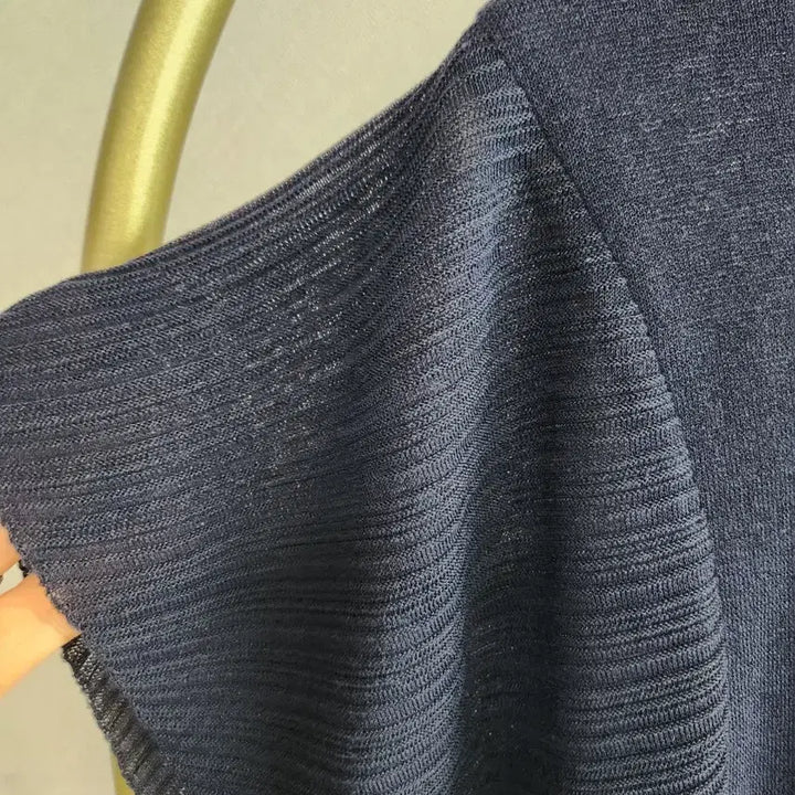 [BUNJANG] System Navy Pleated Long Dress / 시스템 네이비 플리츠 롱 원피스