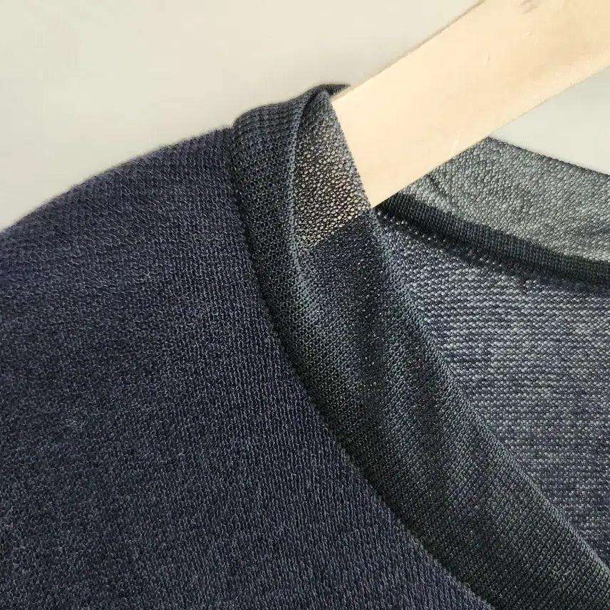 [BUNJANG] System Navy Pleated Long Dress / 시스템 네이비 플리츠 롱 원피스