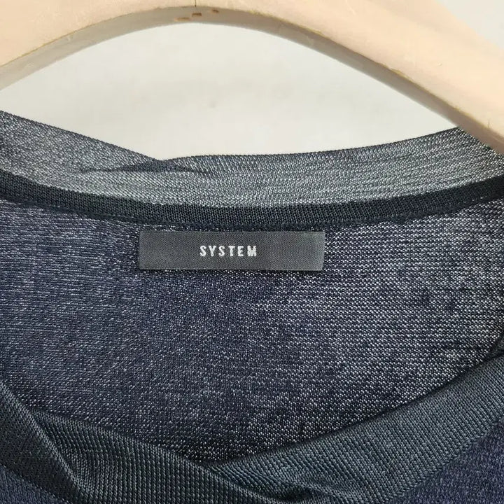 [BUNJANG] System Navy Pleated Long Dress / 시스템 네이비 플리츠 롱 원피스