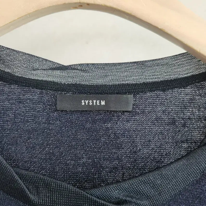 [BUNJANG] System Navy Pleated Long Dress / 시스템 네이비 플리츠 롱 원피스