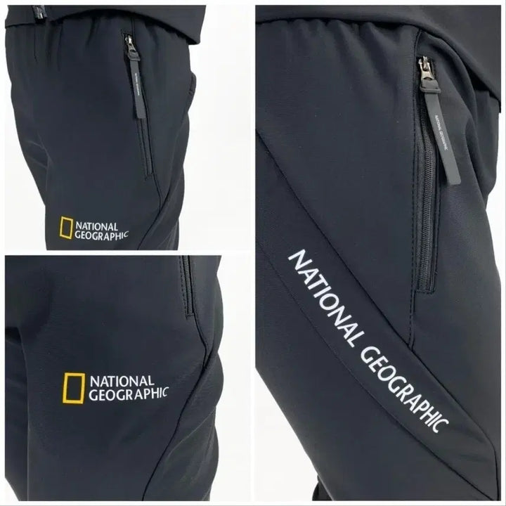 [BUNJANG] National Geographic Black Training Suit Set / 내셔널지오그래픽 블랙 트레이닝복 세트