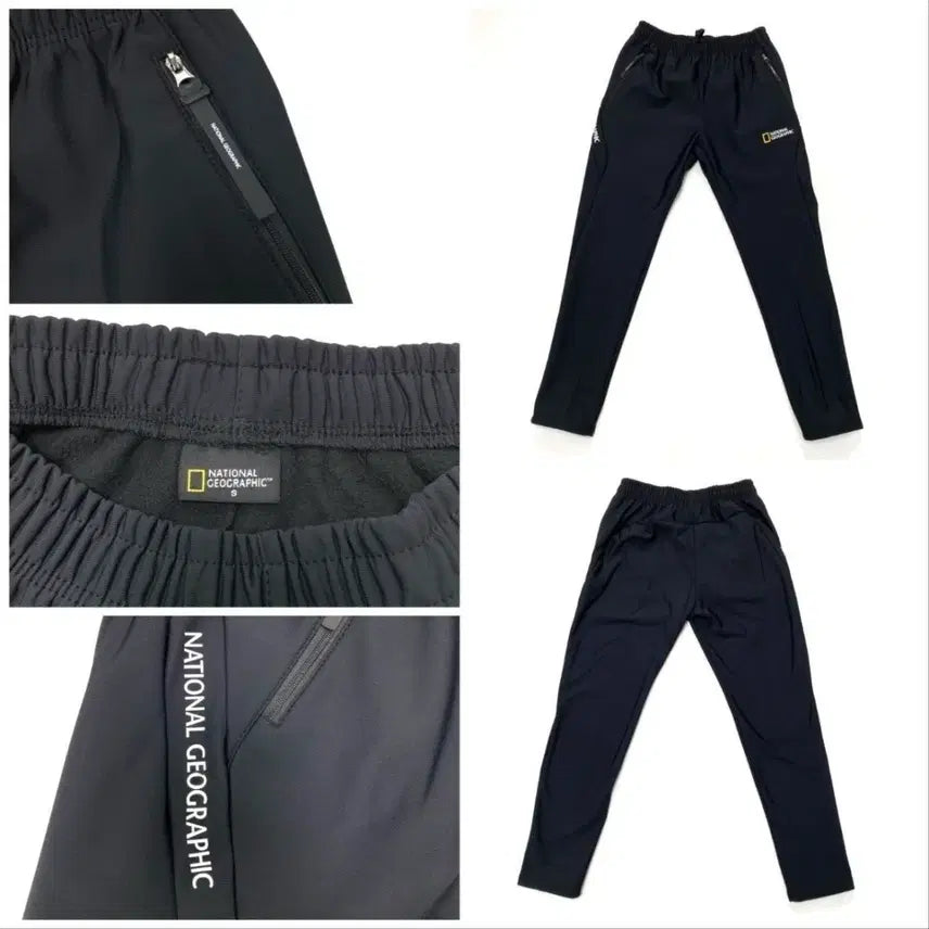 [BUNJANG] National Geographic Black Training Suit Set / 내셔널지오그래픽 블랙 트레이닝복 세트