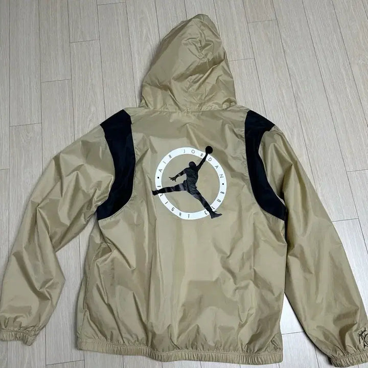 [BUNJANG] Nike Jordan Anorak Windbreaker Jacket Beige XL / 나이키 조던 아노락 바람막이 자켓 베이지 XL