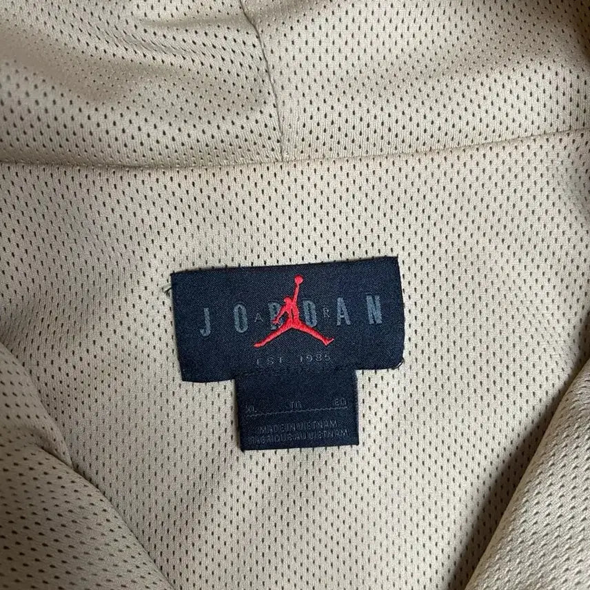 [BUNJANG] Nike Jordan Anorak Windbreaker Jacket Beige XL / 나이키 조던 아노락 바람막이 자켓 베이지 XL