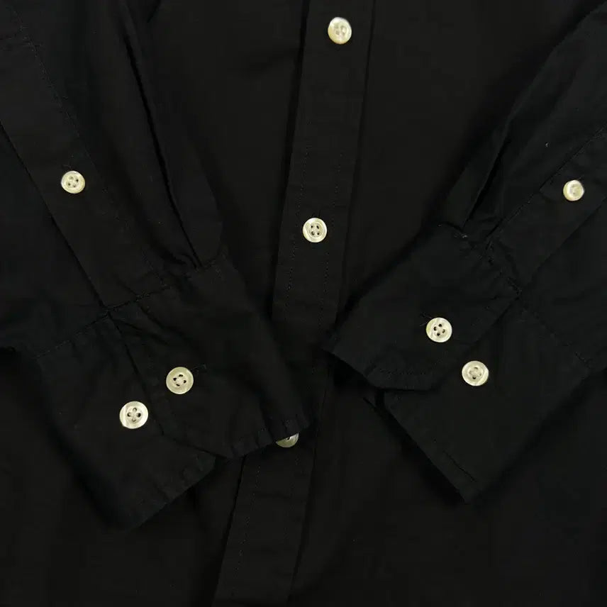 [BUNJANG] Tommy Hilfiger Basic Solid Shirt Black / (S) 타미힐피거 베이직 솔리드 셔츠 블랙