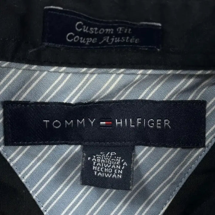 [BUNJANG] Tommy Hilfiger Basic Solid Shirt Black / (S) 타미힐피거 베이직 솔리드 셔츠 블랙