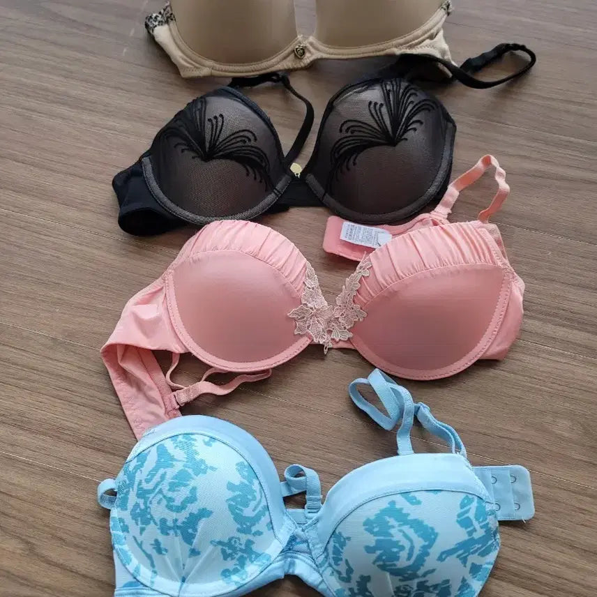 [BUNJANG] Bra Set (Beige/Black/Pink/Blue) / 브라 세트 (베이지/블랙/핑크/블루)