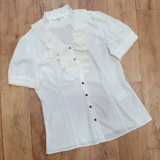 [BUNJANG] JOINUS Pleated Blouse / 조이너스 핀턱주름 블라우스 55-66