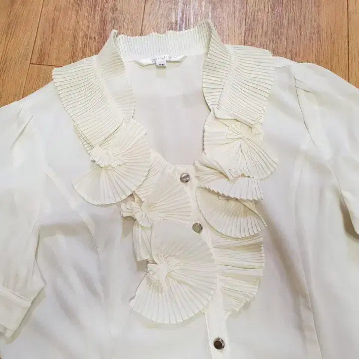 [BUNJANG] JOINUS Pleated Blouse / 조이너스 핀턱주름 블라우스 55-66