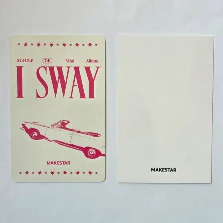 [BUNJANG]  (G)I-DLE Minnie I SWAY Makestar POB Photocard / 여자아이들 민니 I SWAY 메이크스타 특전 포카