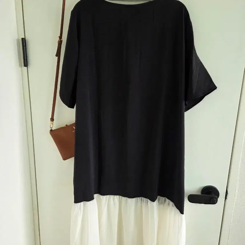 [BUNJANG] Black Lace Ribbon Long Dress / 리본 블랙 레이스 원피스
