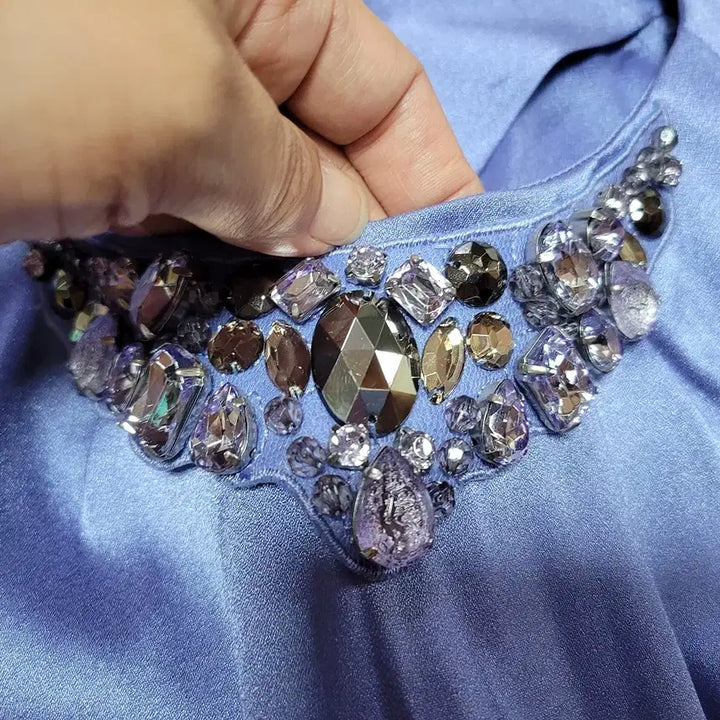 [BUNJANG] Kallia Jewel Blouse / 칼리아 보석 블라우스 55-66 새상품