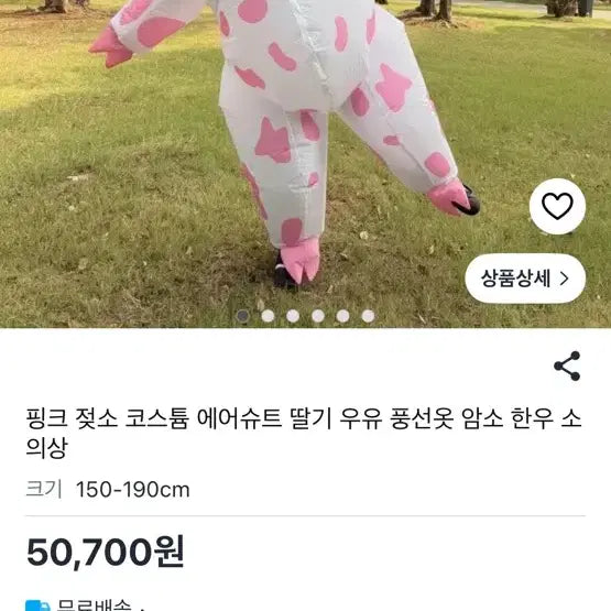[SOLD OUT] 젖소 에어슈트 풍선옷
