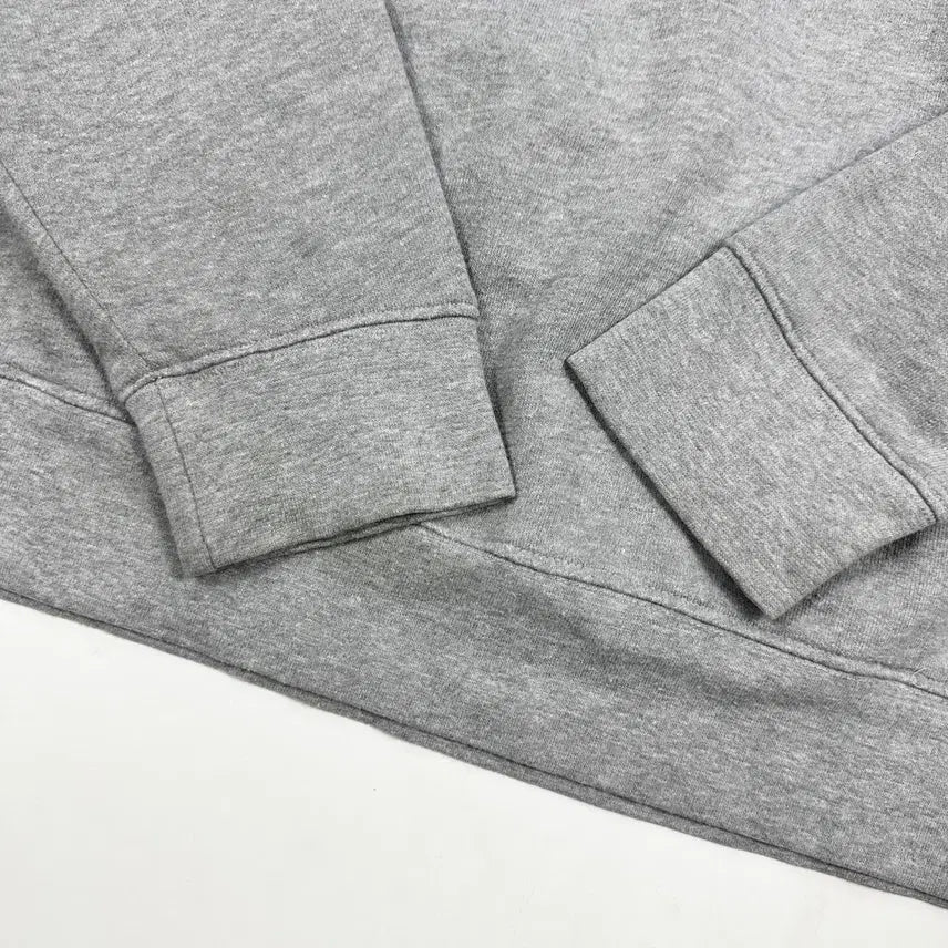 [BUNJANG] Obey Spellout Boxy Fit Half-Zip Sweatshirt Gray / (M) 오베이 스펠아웃 박시핏 반집업 맨투맨 그레이