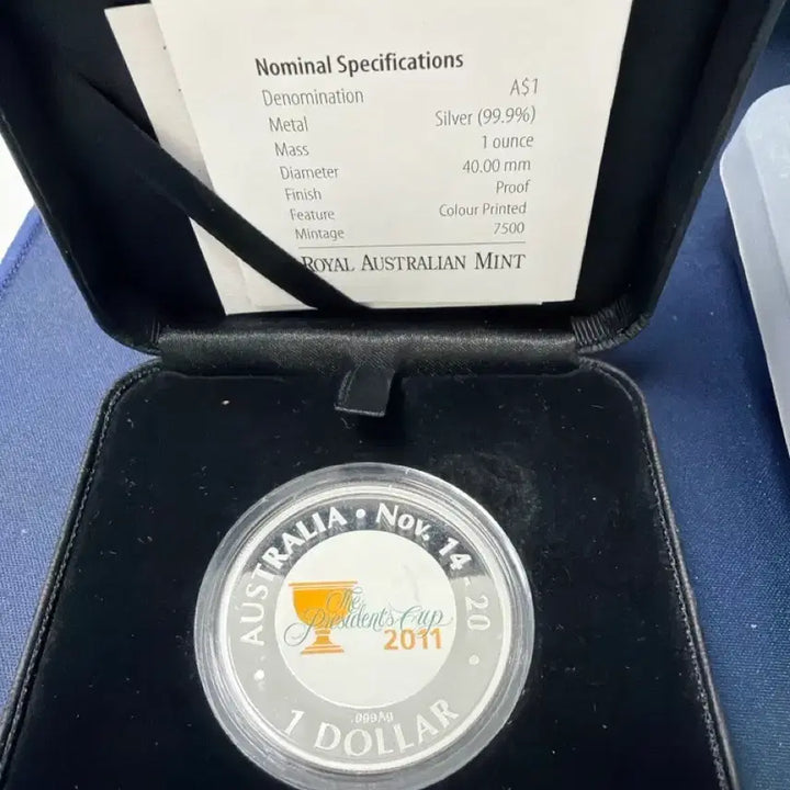 [BUNJANG] 2011 Presidents Cup Color 1 Dollar Coin / 2011년 프레지던츠컵 컬러 1달러 주화