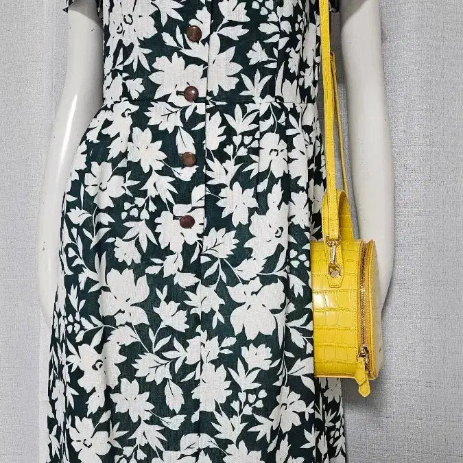 [SOLD OUT] mode eye primo 상태굿 초록 흰 안감 원피스..