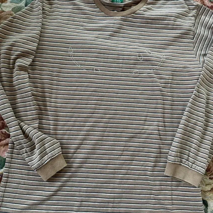 [BUNJANG] L9 Fade Brown Long Sleeve T-Shirt / L9 페이드 브라운 긴팔 티셔츠 스마일
