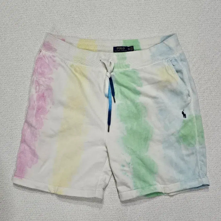 [SOLD OUT] [XXL] 폴로 랄프로렌 블루 타이-다이 스웨트 하프 팬츠