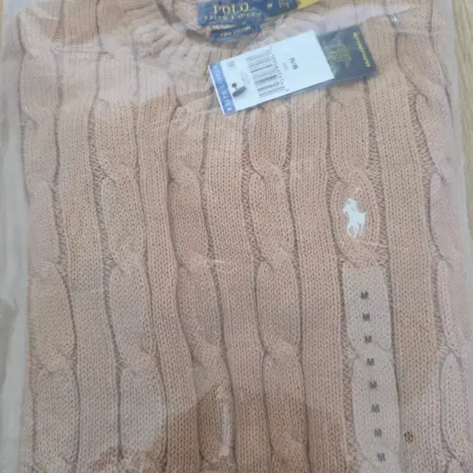 [BUNJANG] Polo Ralph Lauren Cable Knit Short Sleeve Top / 폴로 랄프로렌 니트 반팔(여성용) 브라운