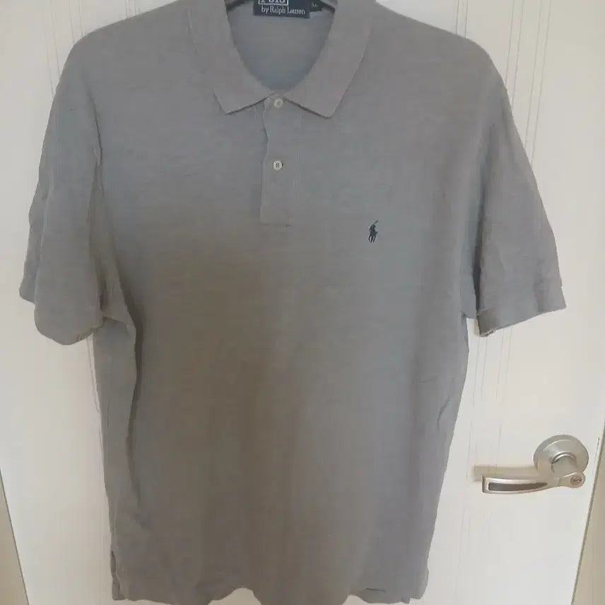 [BUNJANG] Polo Ralph Lauren Gray Short Sleeve Polo Shirt / 폴로 랄프로렌 회색 반팔 폴로티  105