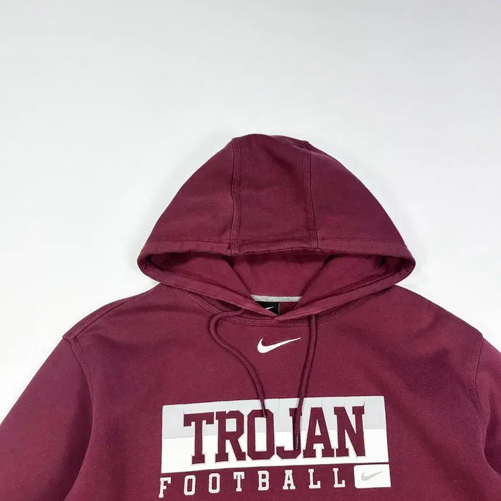[BUNJANG] Nike Trojan Football Hoodie (2XL) / (2XL) 나이키 올드스쿨 트로잔 풋볼 후드티 버건디