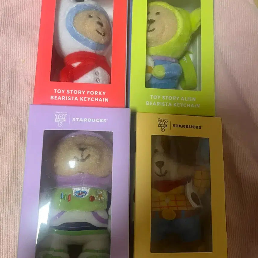 [SOLD OUT] 스타벅스 토이 스토리 포키 알린 버즈 우디 베어리스타 키체인 세트