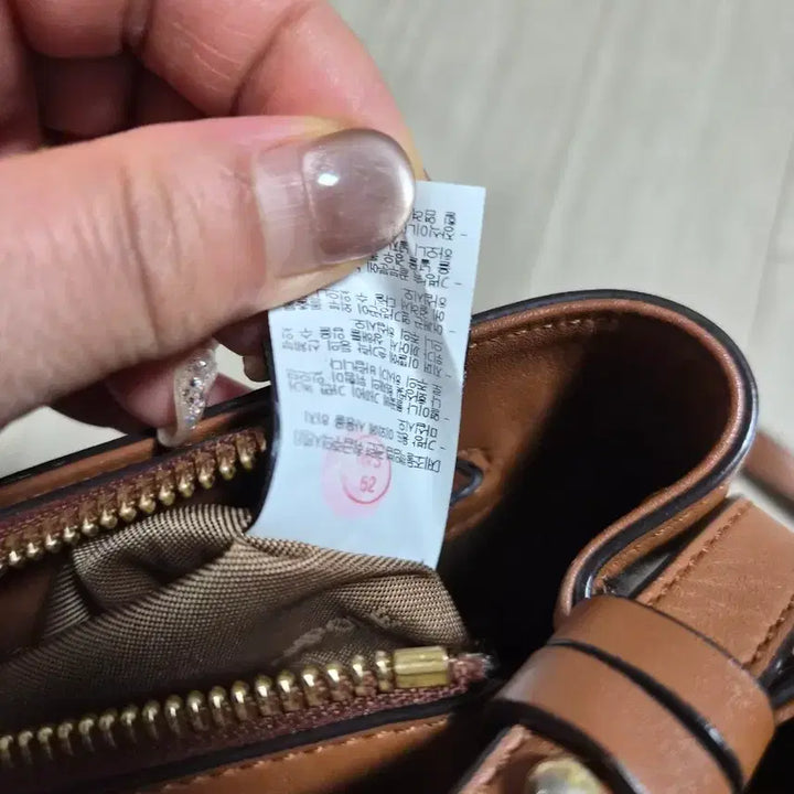 [BUNJANG] Beanpole Check Crossbody Bag Brown / 빈폴 체크 크로스백 브라운