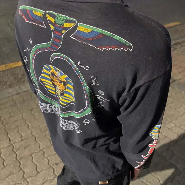 [BUNJANG] Iron Maiden World Slavery Longsleeve T-Shirt / 80s Iron maiden world slavery longsleeve