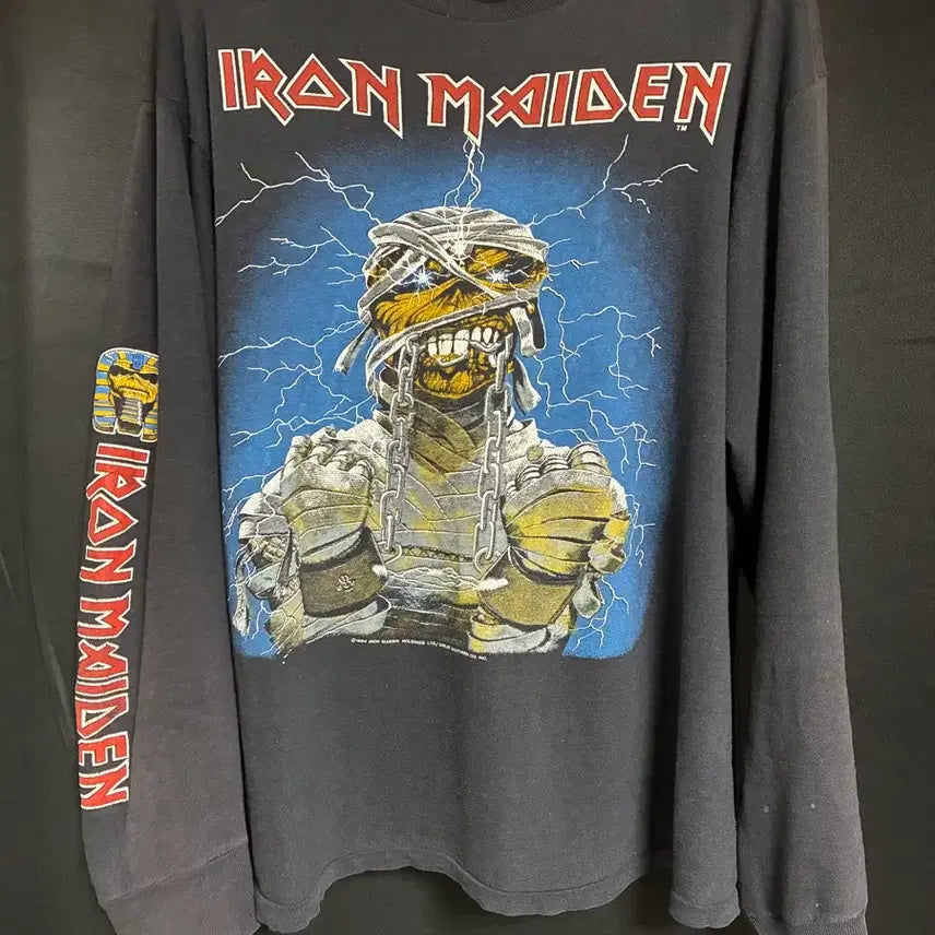 [BUNJANG] Iron Maiden World Slavery Longsleeve T-Shirt / 80s Iron maiden world slavery longsleeve