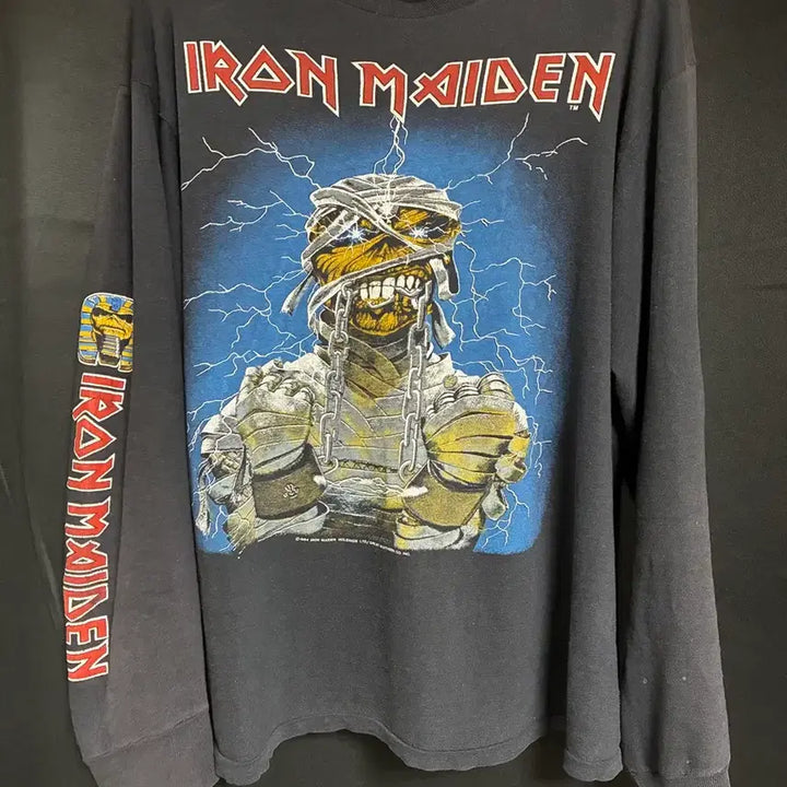 [BUNJANG] Iron Maiden World Slavery Longsleeve T-Shirt / 80s Iron maiden world slavery longsleeve