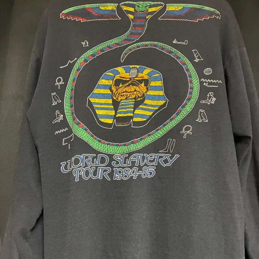 [BUNJANG] Iron Maiden World Slavery Longsleeve T-Shirt / 80s Iron maiden world slavery longsleeve