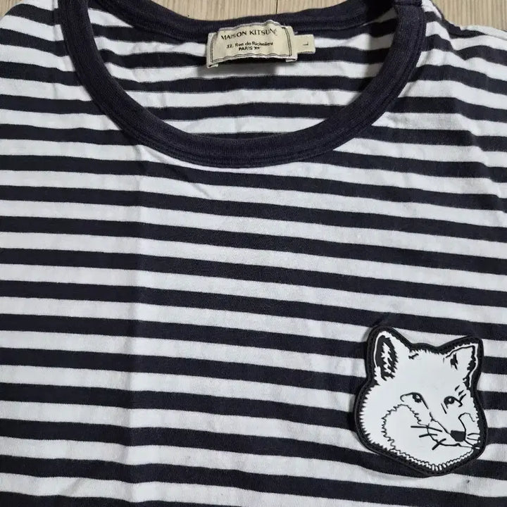 [BUNJANG] Maison Kitsune Striped Long Sleeve T-Shirt / 메종키츠네 스트라이프 긴팔 티셔츠