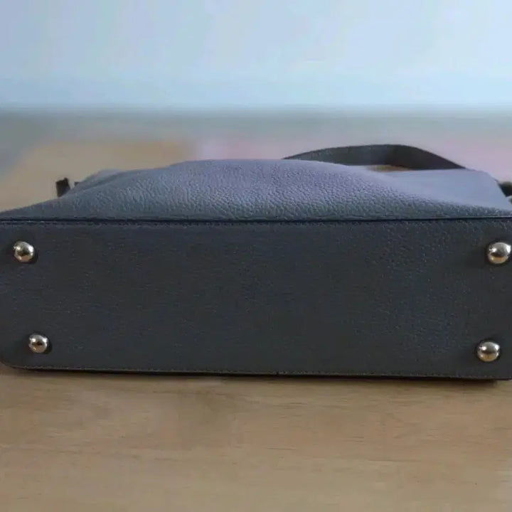 [BUNJANG] Della Stella Gray Leather Shoulder Bag / 델라스텔라 그레이 소가죽 숄더백