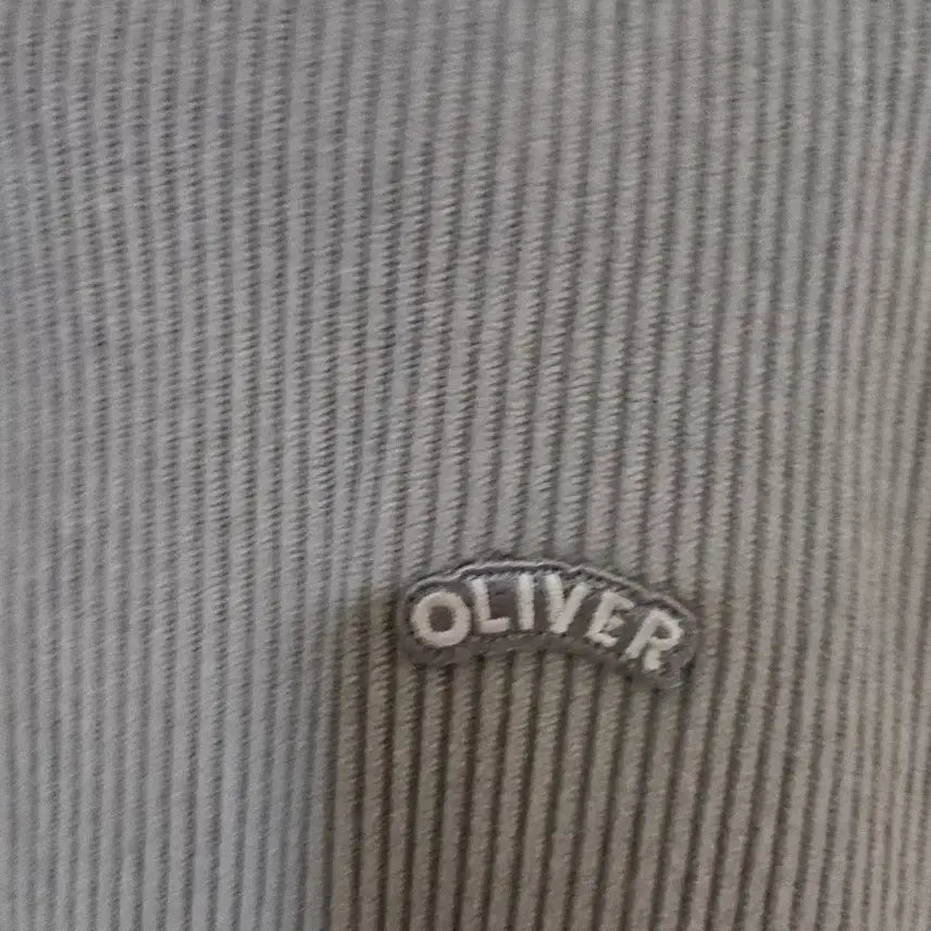 [BUNJANG] Oliver Corduroy Shirt Gray 95 / 올리버 코듀로이 셔츠 그레이 95