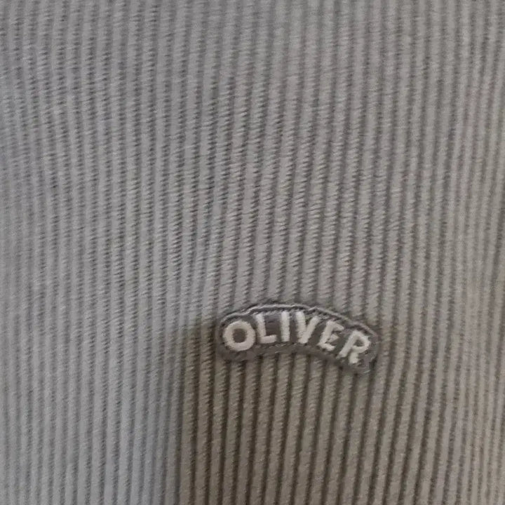 [BUNJANG] Oliver Corduroy Shirt Gray 95 / 올리버 코듀로이 셔츠 그레이 95