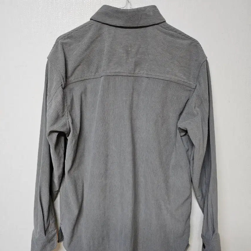 [BUNJANG] Oliver Corduroy Shirt Gray 95 / 올리버 코듀로이 셔츠 그레이 95