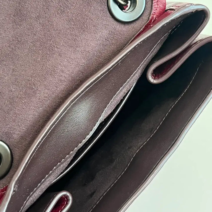 [BUNJANG] Coach Melody Backpack Tote Bag Burgundy / [정품/보증서] 코치 멜로디 백팩 토트백 버건디