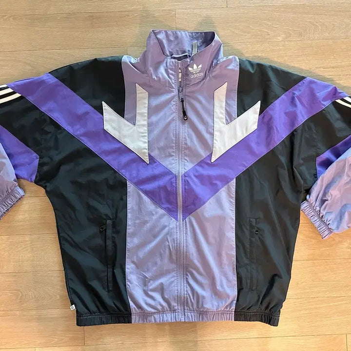 [SOLD OUT] 아디다스 리카이브 퍼플 블랙 우븐 자켓 XL