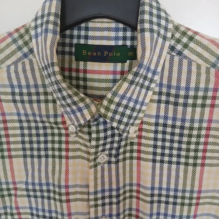 [BUNJANG] Beanpole Check Long Sleeve Shirt (Size 95) / 빈폴 체크 긴팔 셔츠  95