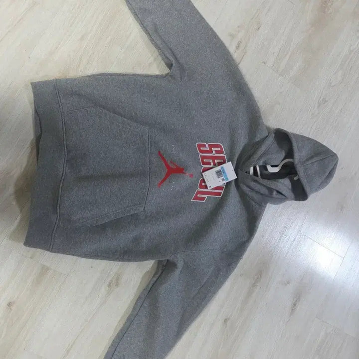 [BUNJANG] Nike Jordan Fleece Hoodie Gray M / 나이키 조던 기모 후드티 그레이m 새상품