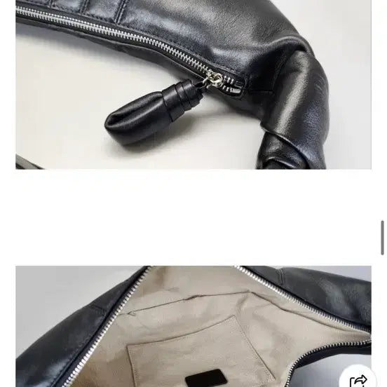 [SOLD OUT] 양가죽 크루아상백 크로스숄더 m