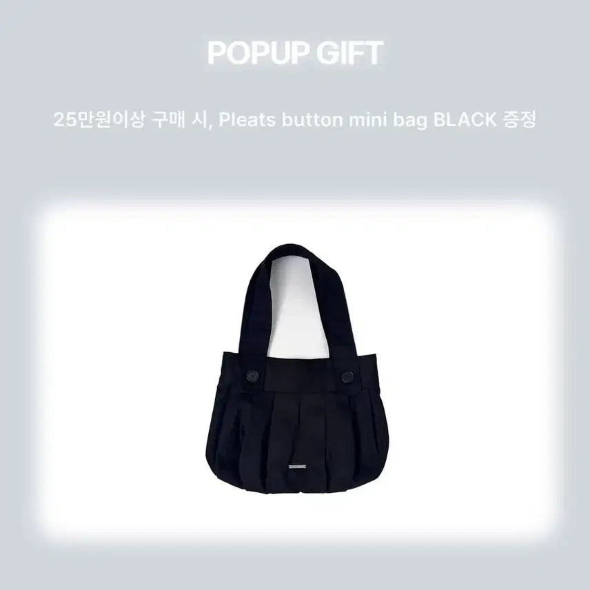 [SOLD OUT] 미세키서울 플리츠 버튼 미니 백 잠실 팝업