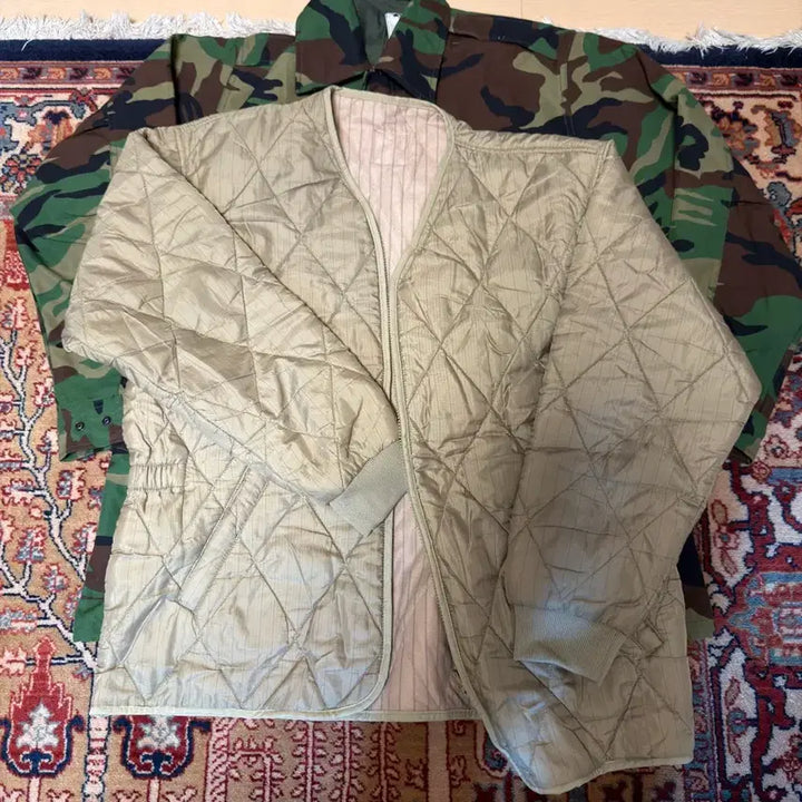 [BUNJANG] Military M95 Field Jacket and Liner Set / (A급) 구형 야상 + 깔깔이 세트 육군 개구리 빈티지 밀리터리 방상외피