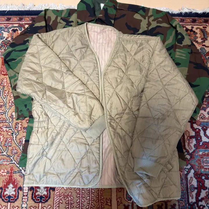 [BUNJANG] Military M95 Field Jacket and Liner Set / (A급) 구형 야상 + 깔깔이 세트 육군 개구리 빈티지 밀리터리 방상외피