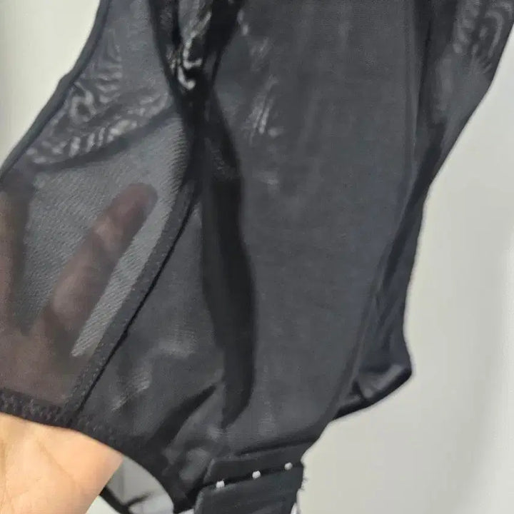 [BUNJANG] XL Black Mesh All-in-One Body Shaper / XL 블랙 메쉬 올인원 바디쉐이퍼 보정속옷