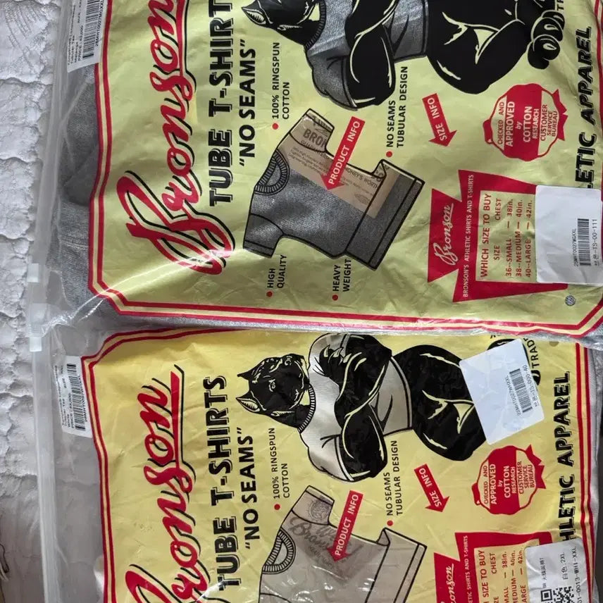 [SOLD OUT] 브론슨 튜블라 티셔츠 멜란지그레이, 화이트 XXL
